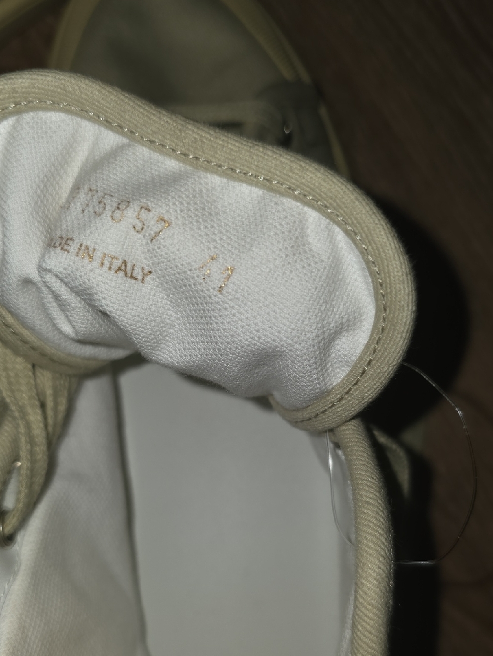 Saint Laurent - SL/39 Court Classic Canvas Beige High Top Sneakers MISMATCHED - Picture 5 of 6